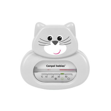Canpol termometr do kąpieli dla niemowląt Kotek biały