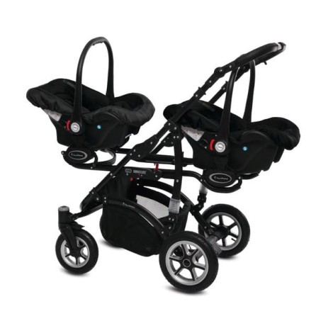 BabyActive wózek bliźniaczy Twinni 2w1 black