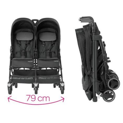 Maxi-Cosi wózek bliźniaczy Dana For2 black