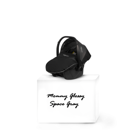 BabyActive Momy Glossy Space Grey 4w1 Fotelik z Bazą Isofix