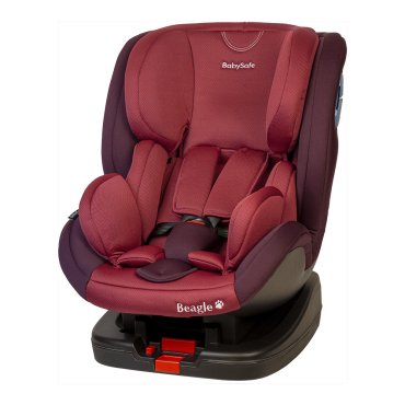 Fotelik samochodowy BabySafe Beagle - rózówo-fioletowy