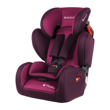 Fotelik samochodowy BabySafe Husky 9-36 kg - różowo-fioletowy